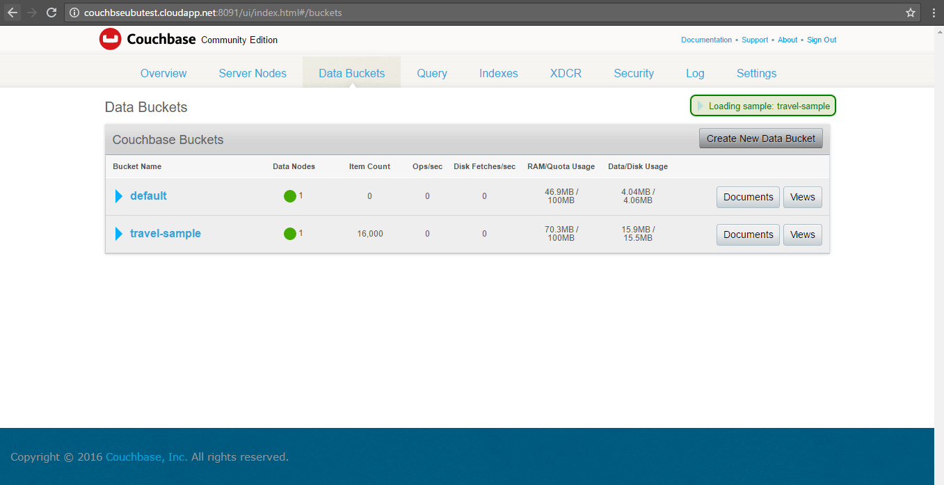 Couchbase Server in Cognosys with Azure and AWS on Cloud