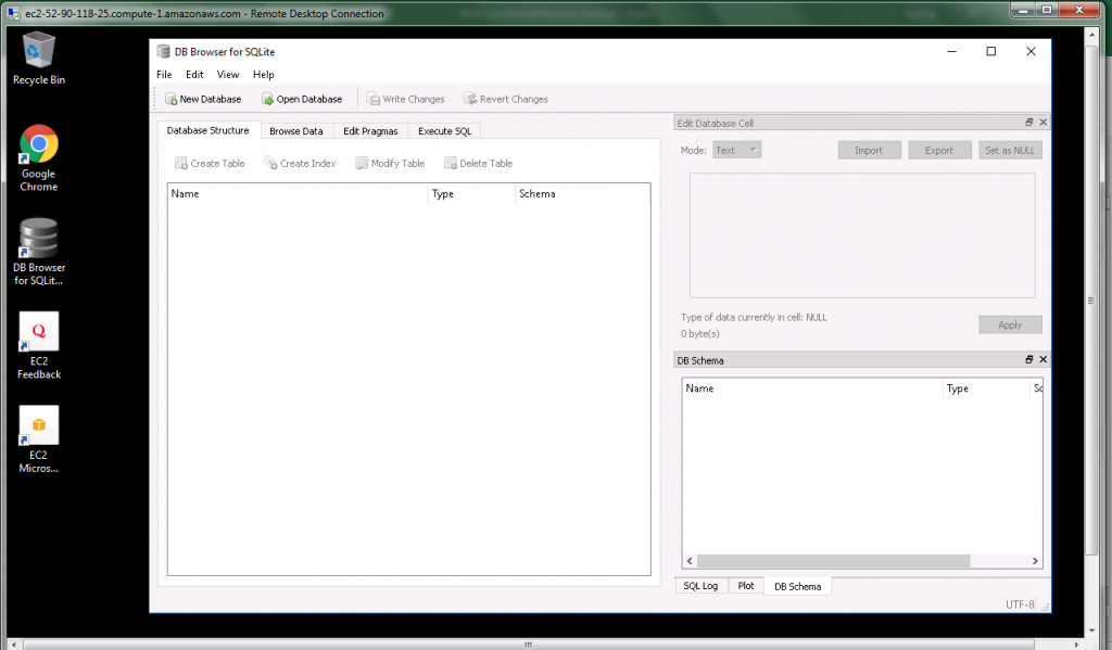 SQLite Database Browser on cloud ( AWS/Azure/Google Cloud )