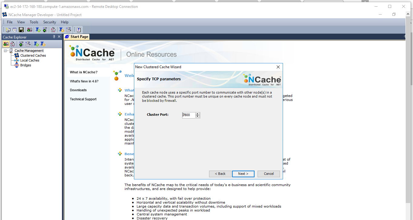 NCache Open Source on cloud