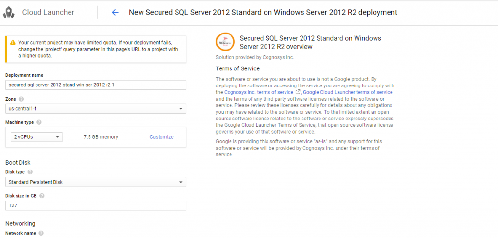 SQL Server 2012 Standard Edition on Cloud( AWS/Azure/Google Cloud )